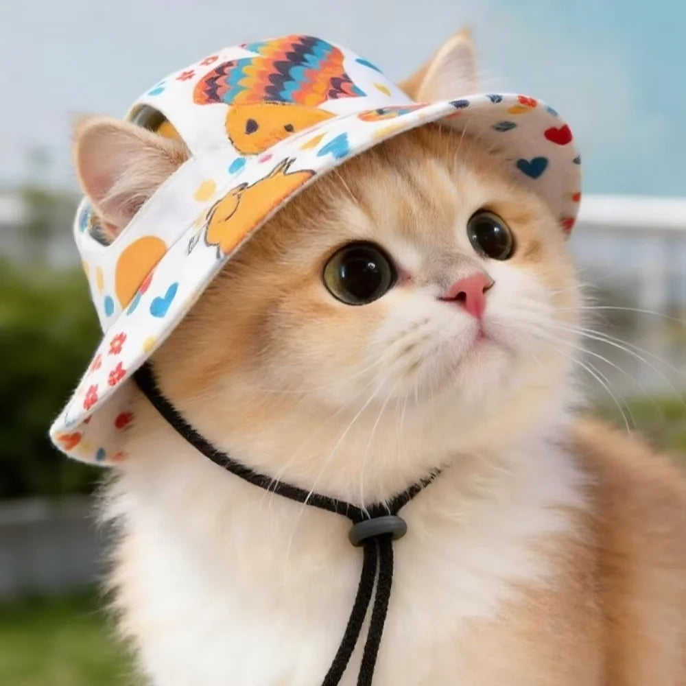Printed Bucket Hat for Pets