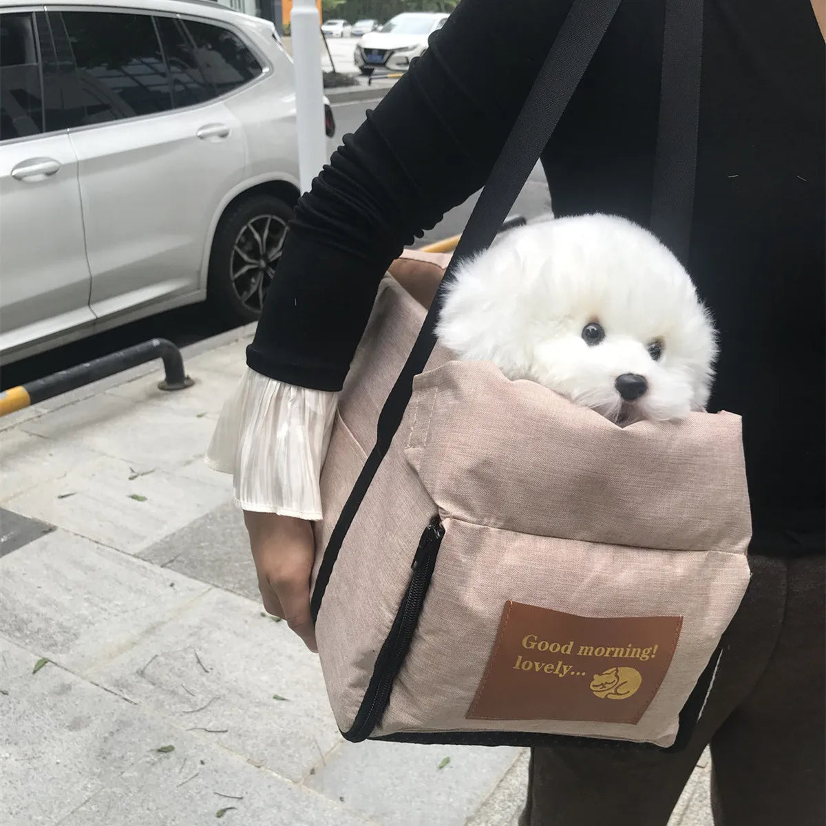 Console Car Seat for Small Dogs and Cats