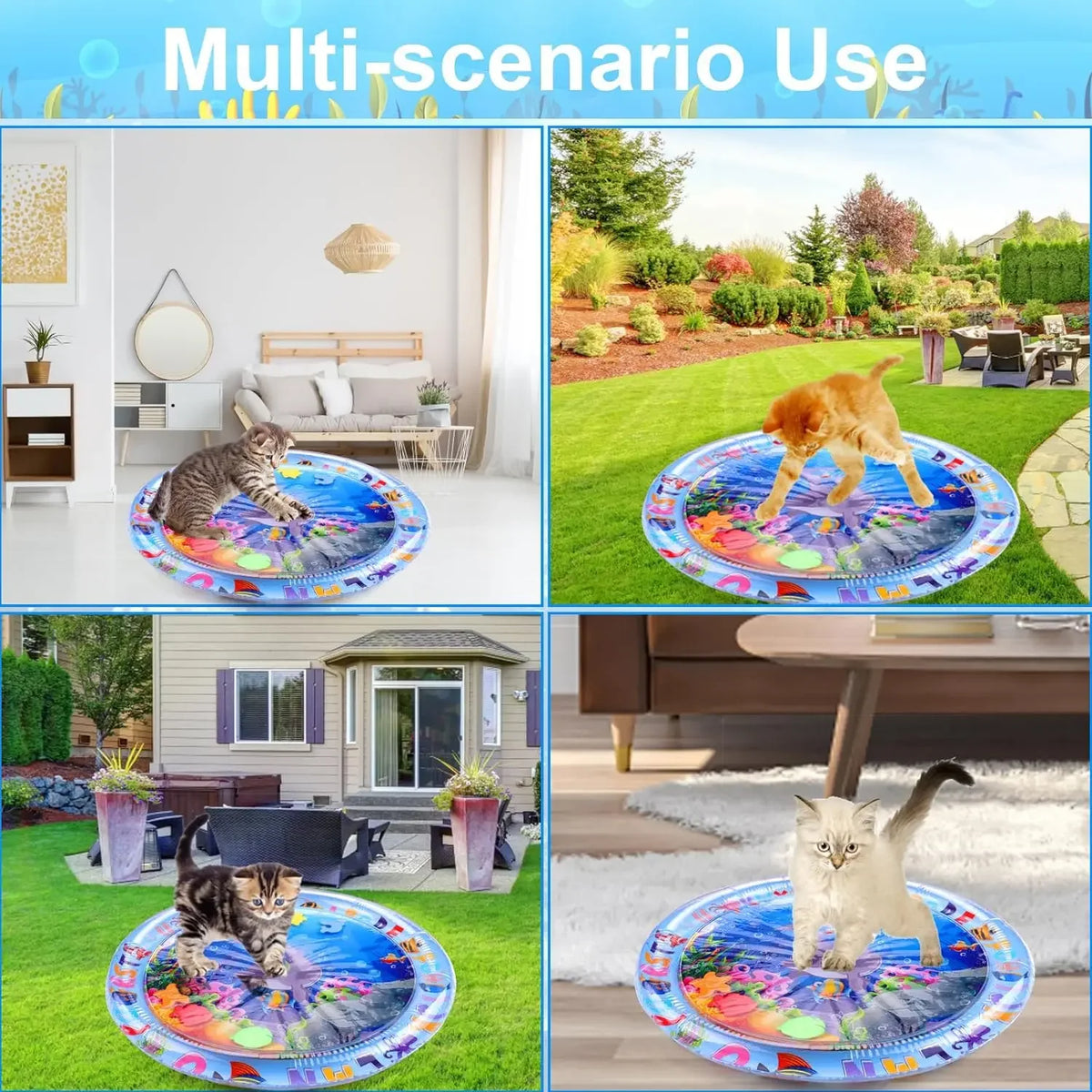 Water Sensory Play Mat for Cats