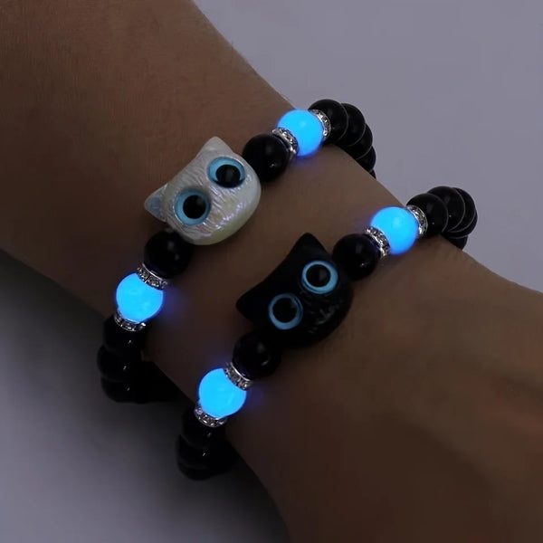 Glow-in-the-Dark Cat Friendship Bracelets