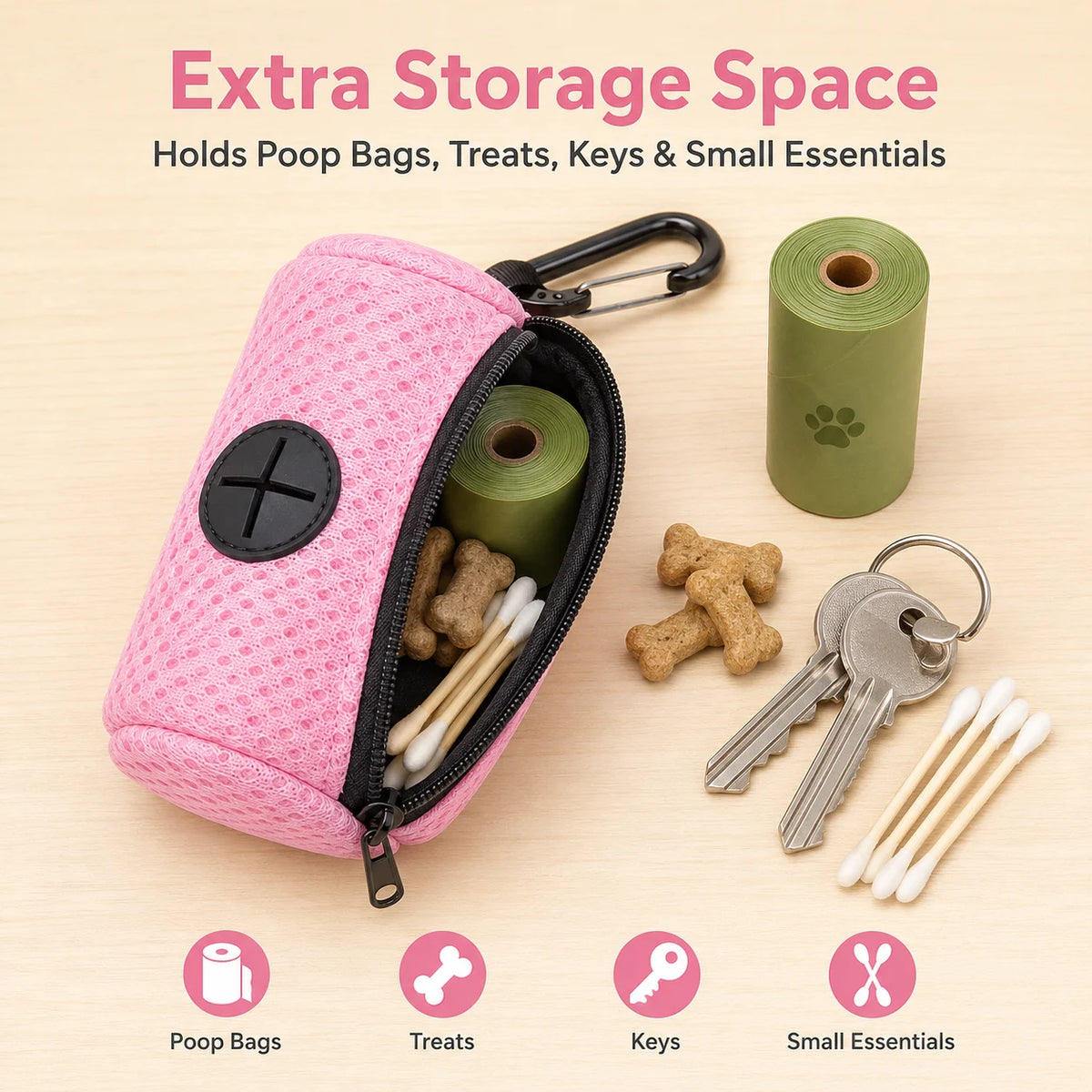 Clip-On Poop Bag Holder