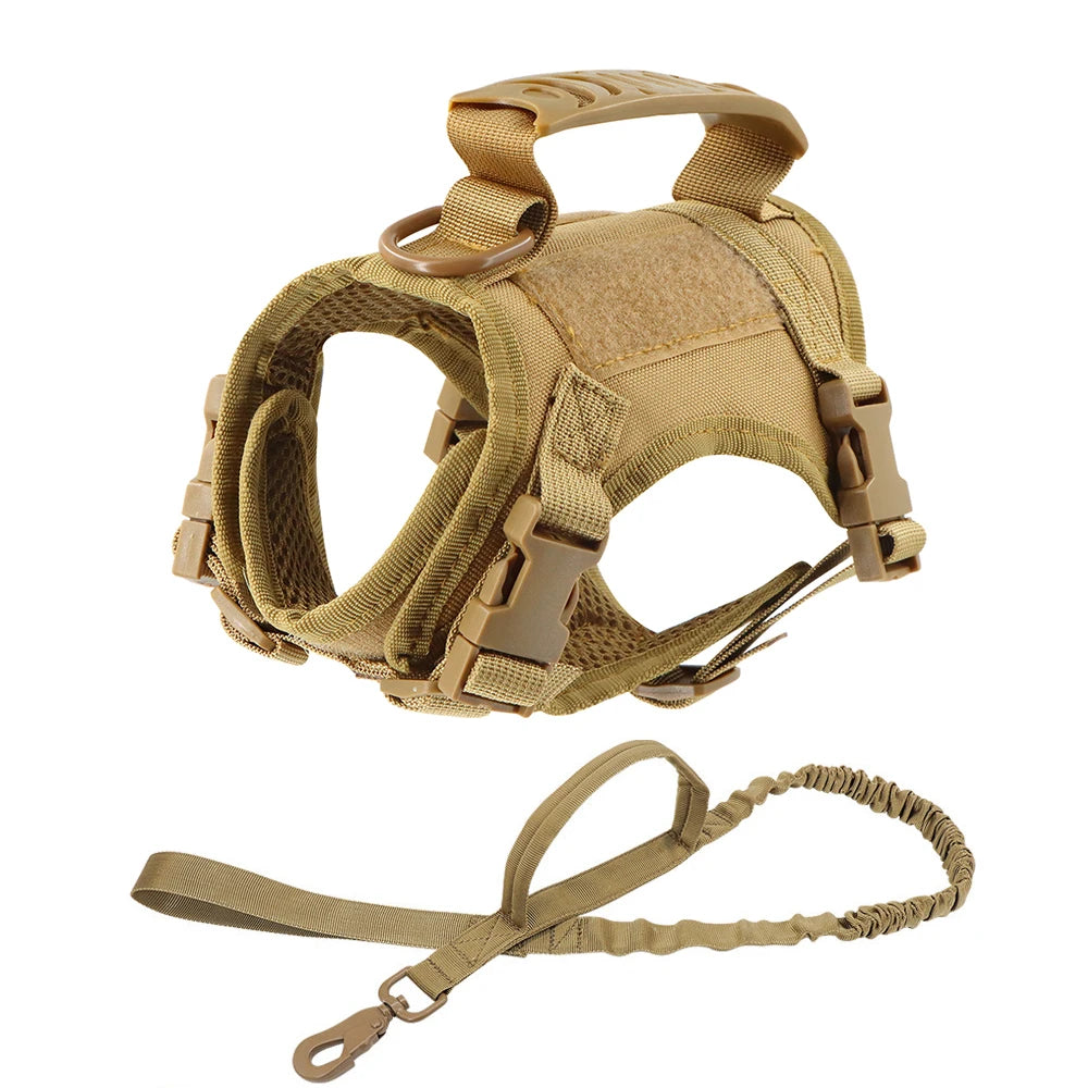 Tactical Cat Harness - Brown, harness and lead