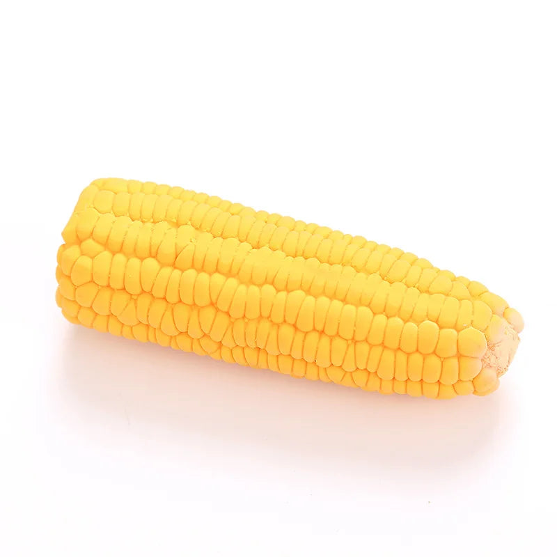Squeaky Latex Corn Toy