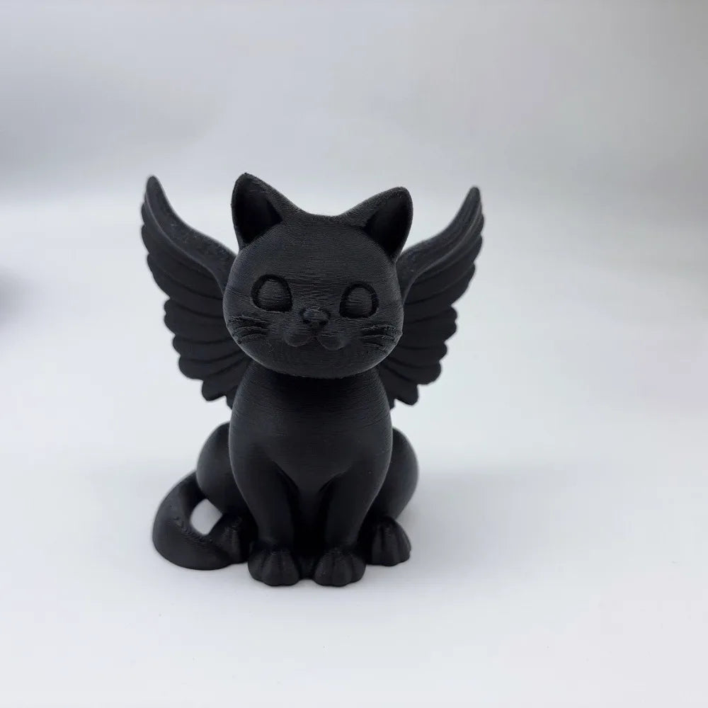 Angel Cat Memorial Statue
