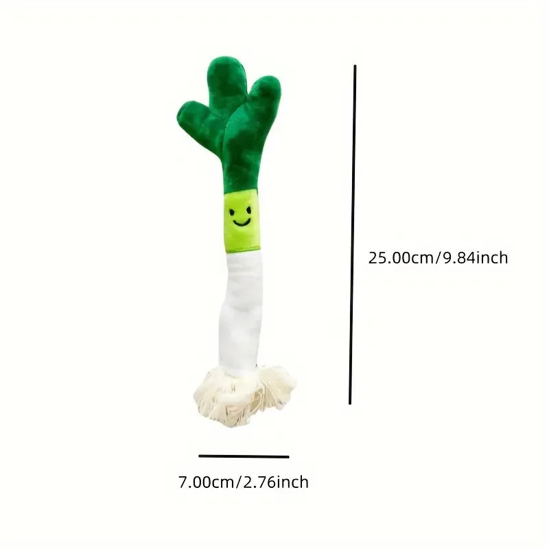 Squeaky Plush Spring Onion Toy