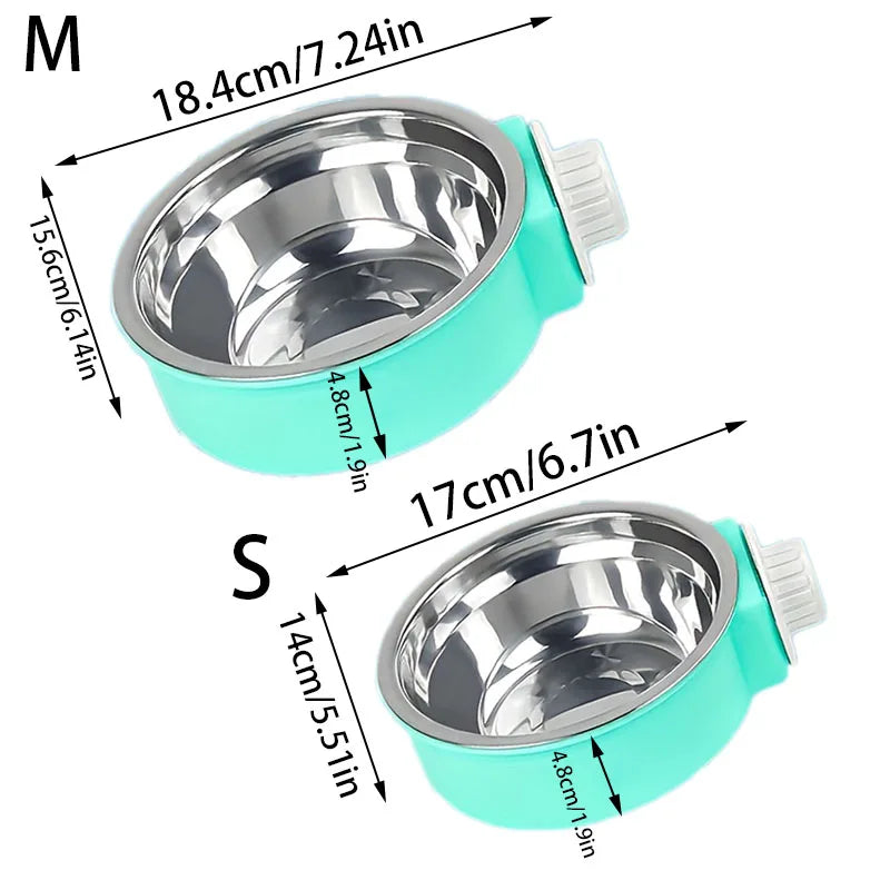 Hanging Stainless Steel Crate Bowl