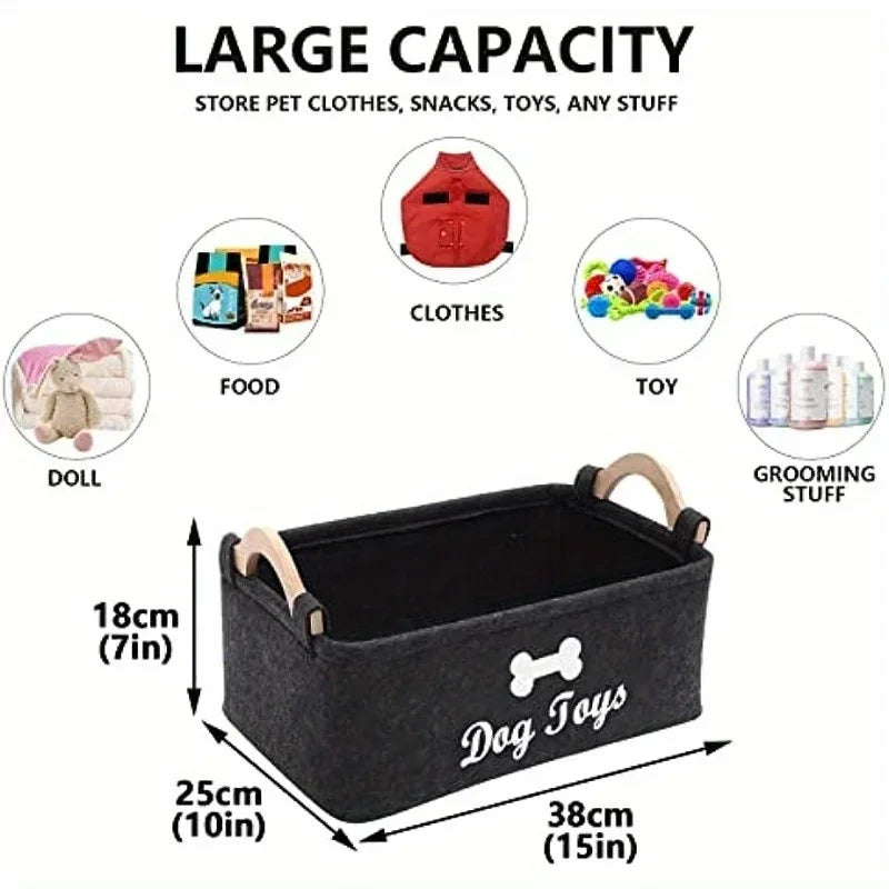 Felt Toy Storage Basket