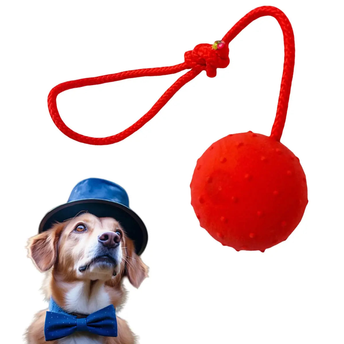 Ball on a Rope Dog Toy