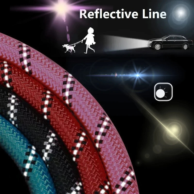 Reinforced Rope Dog Lead with Soft Handle