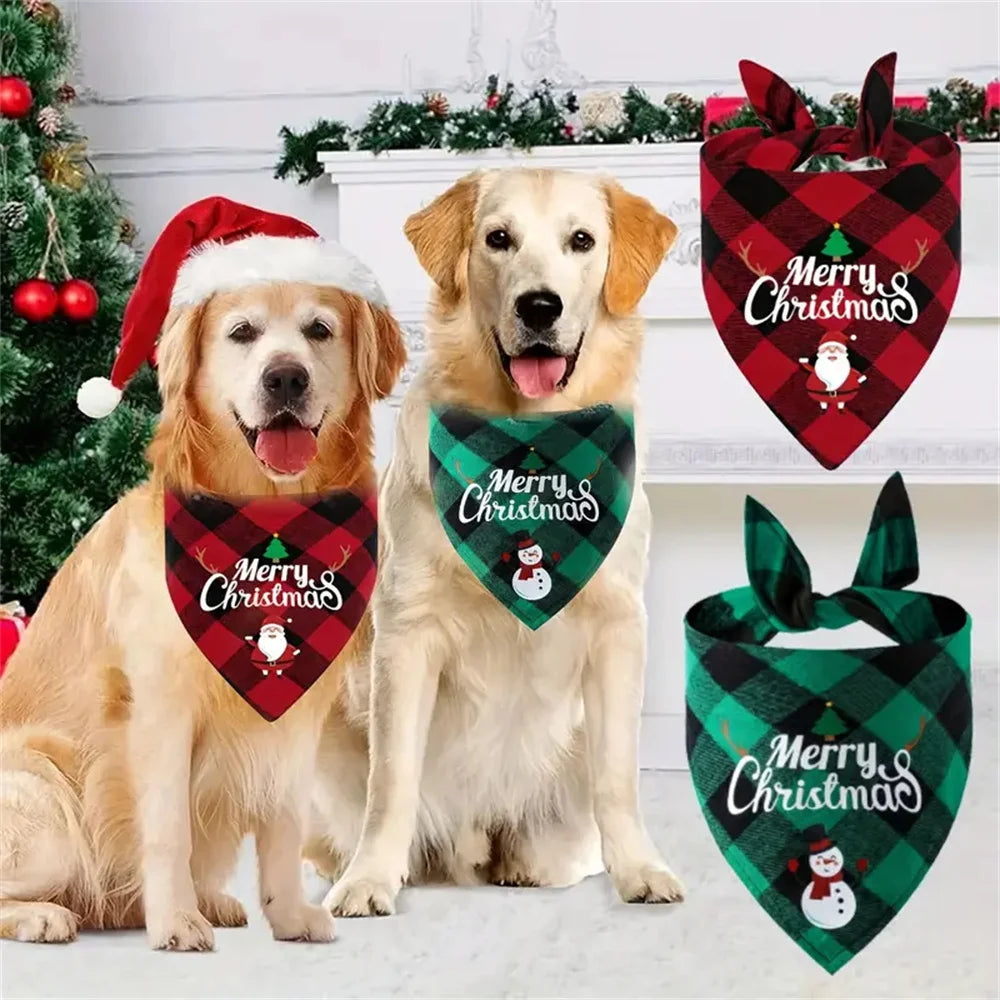 Christmas Tartan Dog Bandana