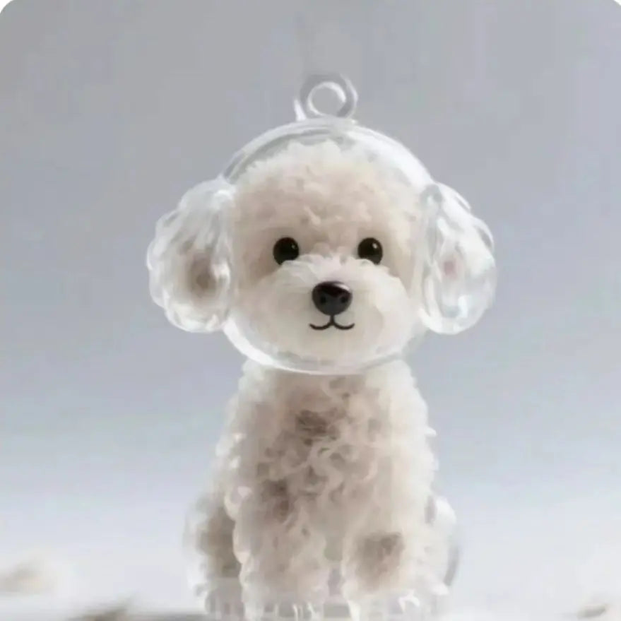 Pet Silhouette Fur Keepsake Keyring