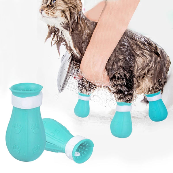 Anti-Scratch Bath Boots for Cats