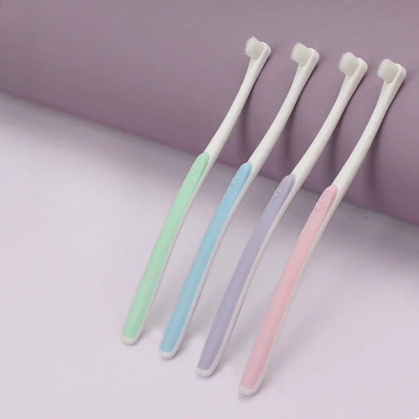 Small Round-Head Toothbrush for Pets
