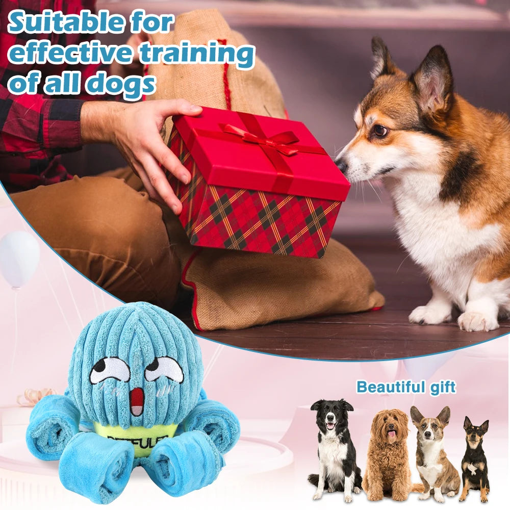 Octopus Snuffle Toy with Squeaker