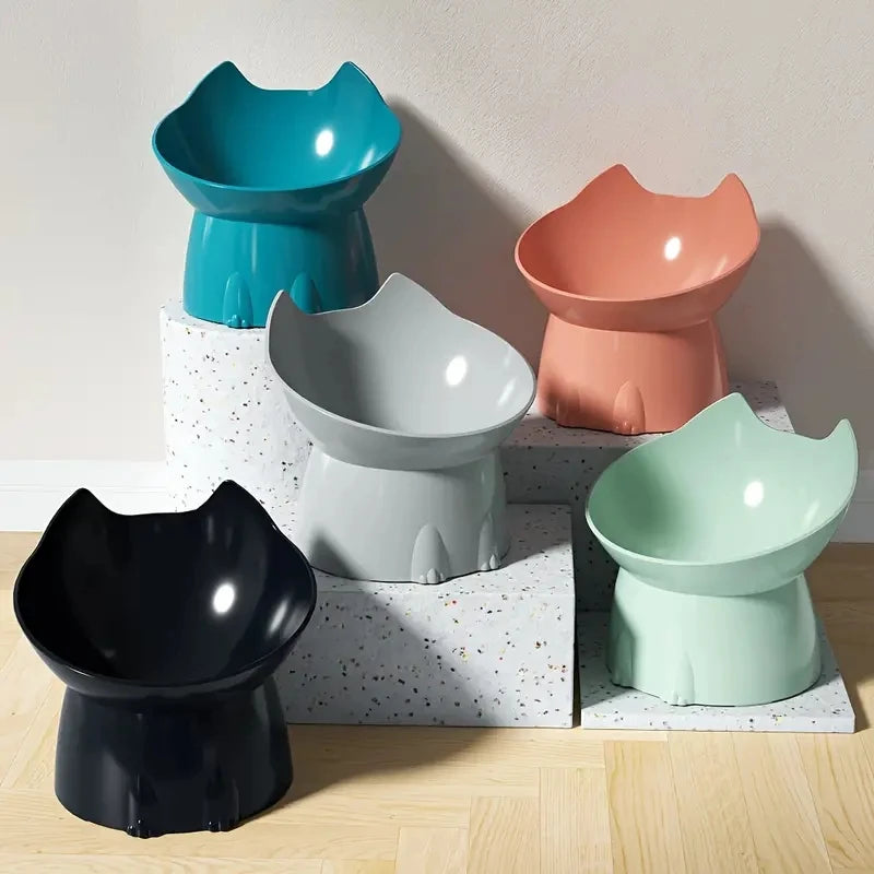 Raised Tilted Cat Bowl