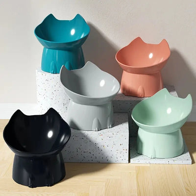Raised Tilted Cat Bowl