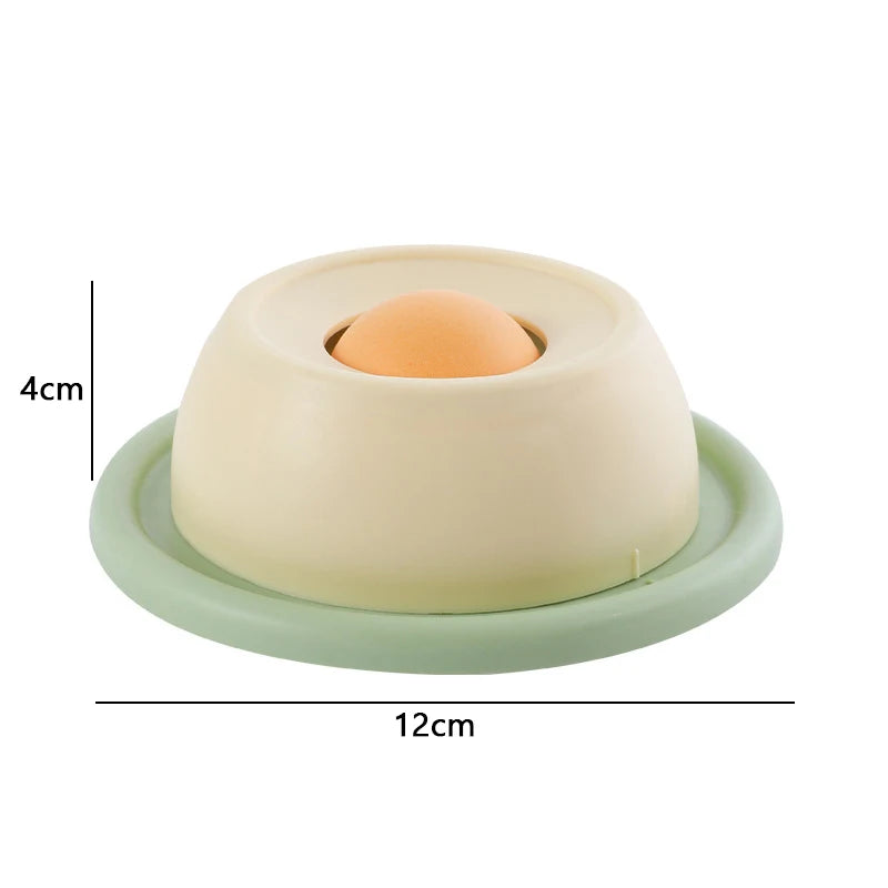Rotating Lick Bowl for Cats - Yellow