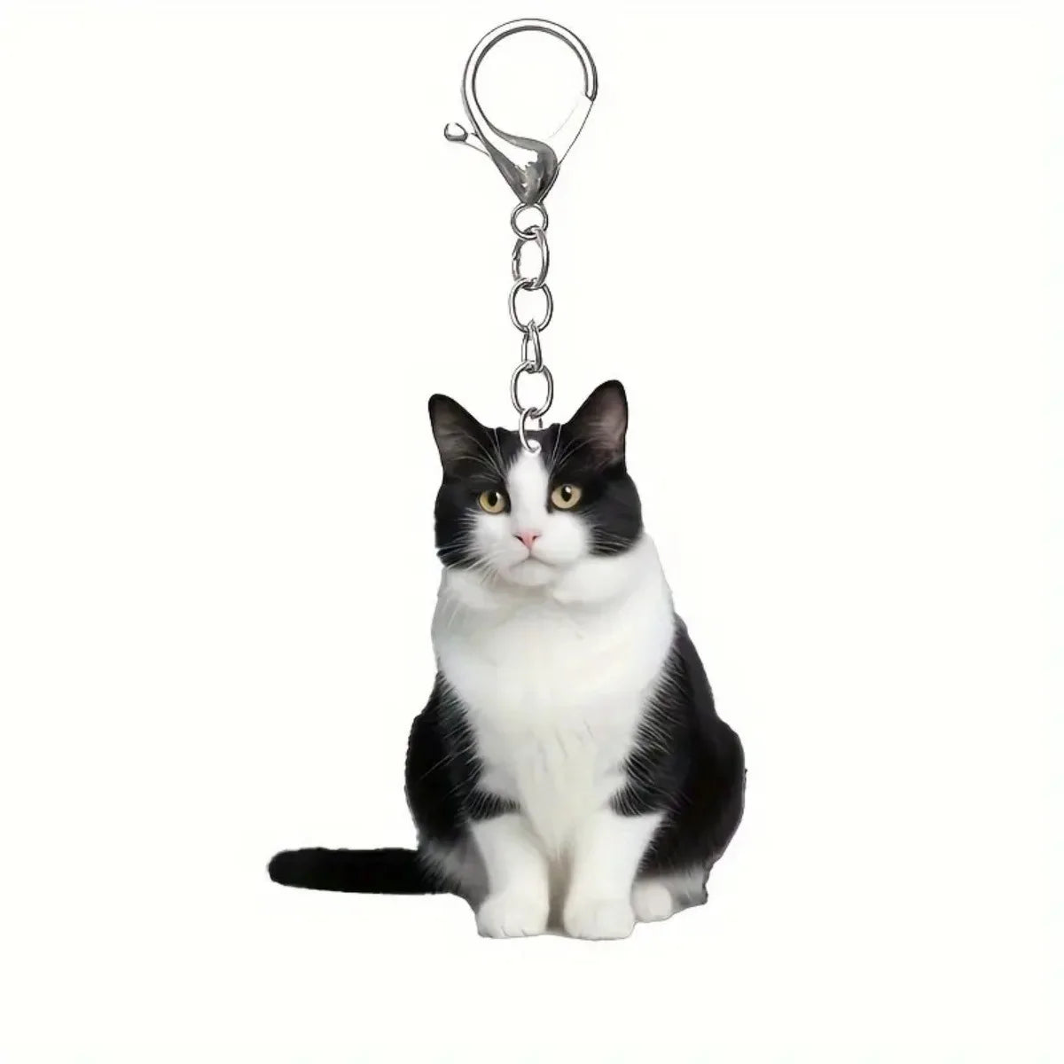 Acrylic Cat Keyring