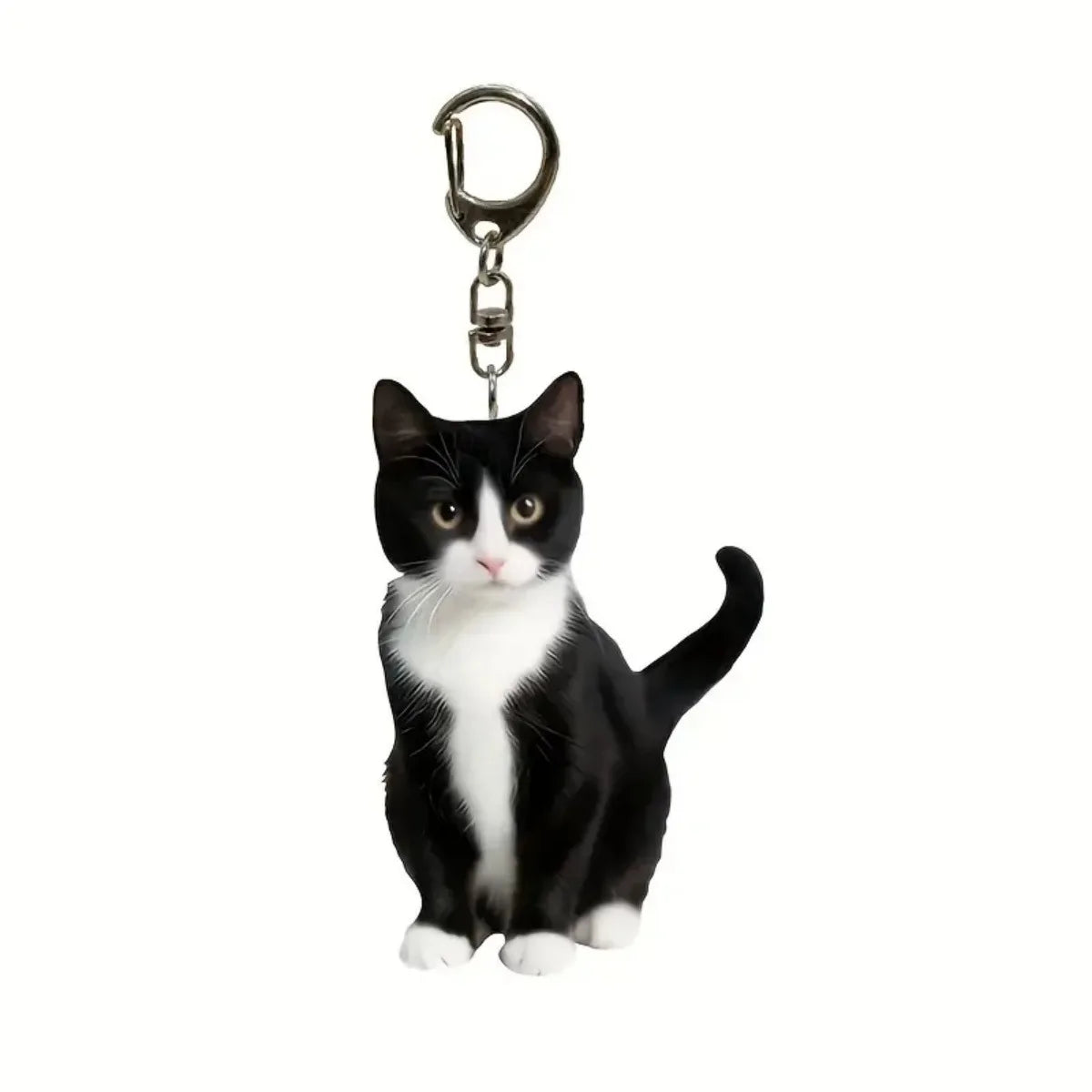 Acrylic Cat Keyring