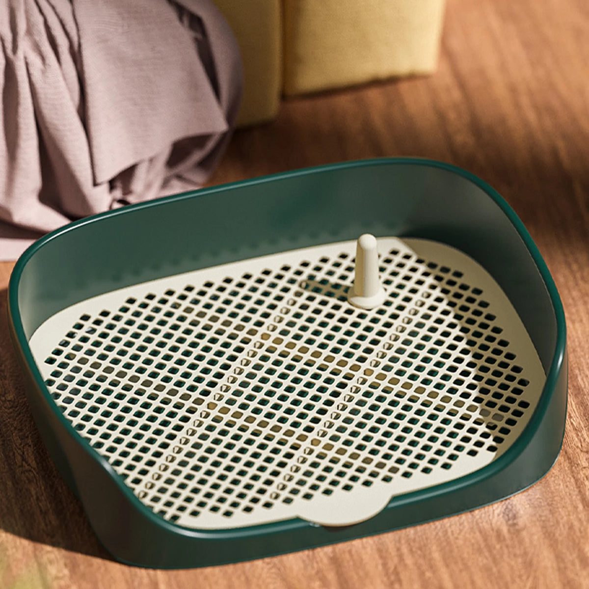 Dog Toilet Tray with Splash Wall