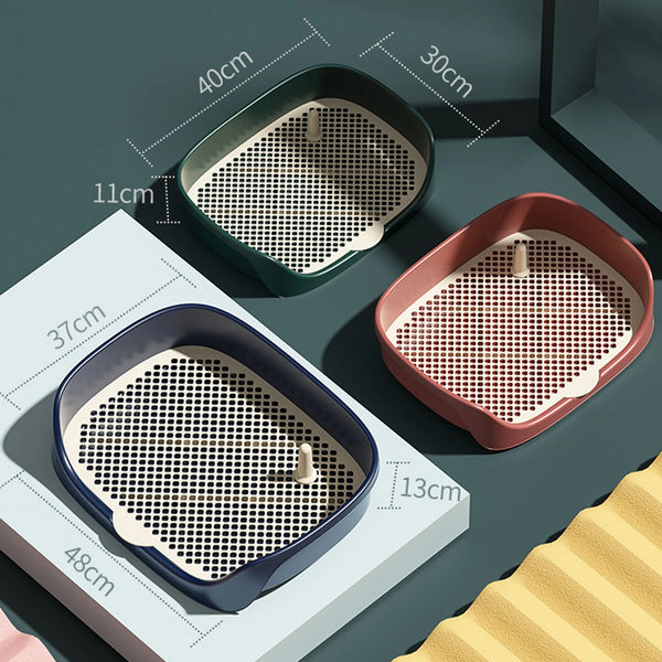 Dog Toilet Tray with Splash Wall