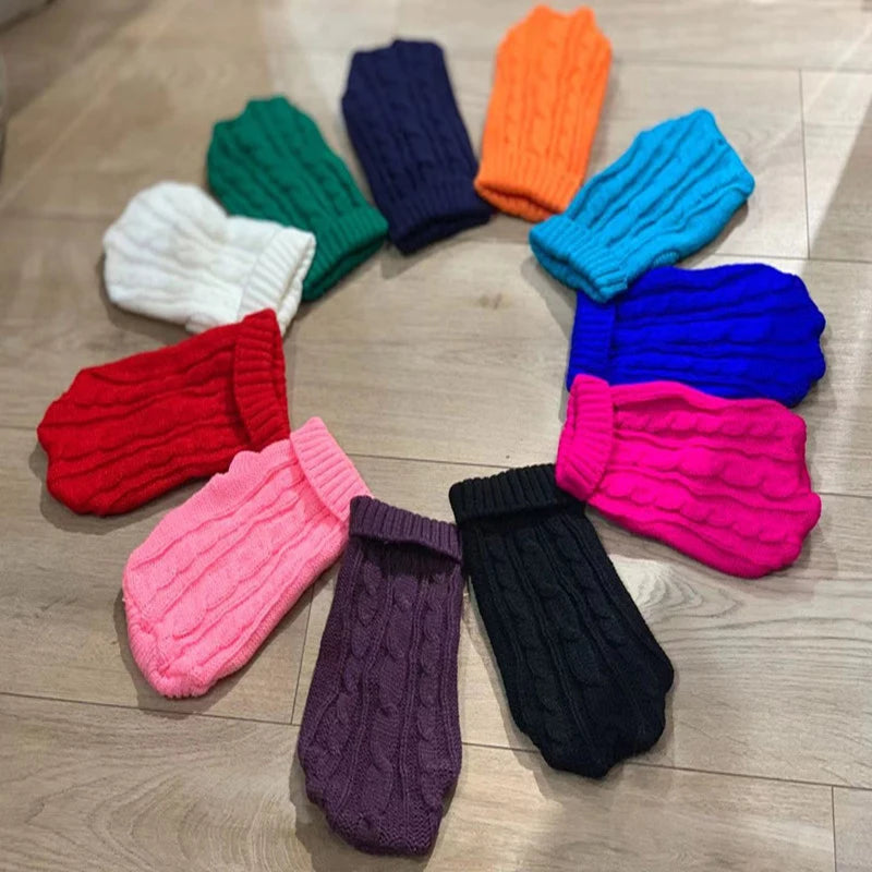 Cable Knit Jumper for Small Dogs and Cats