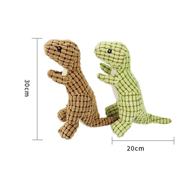 Corduroy Dinosaur Squeaky Toy