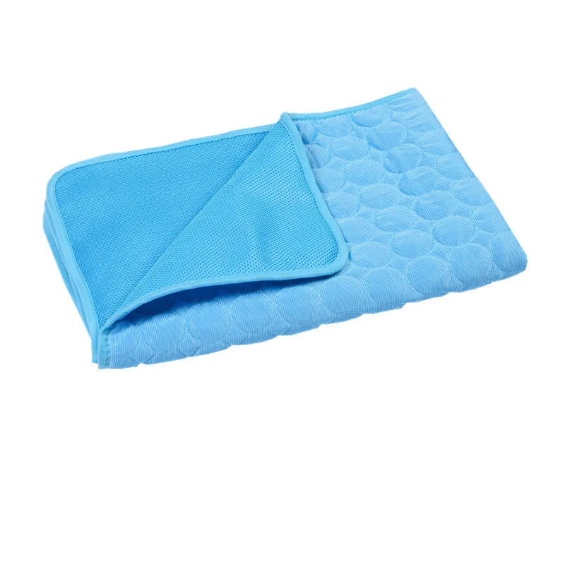 Cooling Mat for Dogs and Cats, Washable - Mesh Cloth Blue / S 50x40 cm