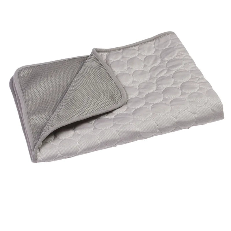 Cooling Mat for Dogs and Cats, Washable - Mesh Cloth Gray / S 50x40 cm