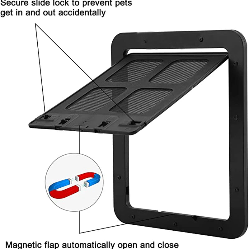 Magnetic Pet Flap for Screen Doors