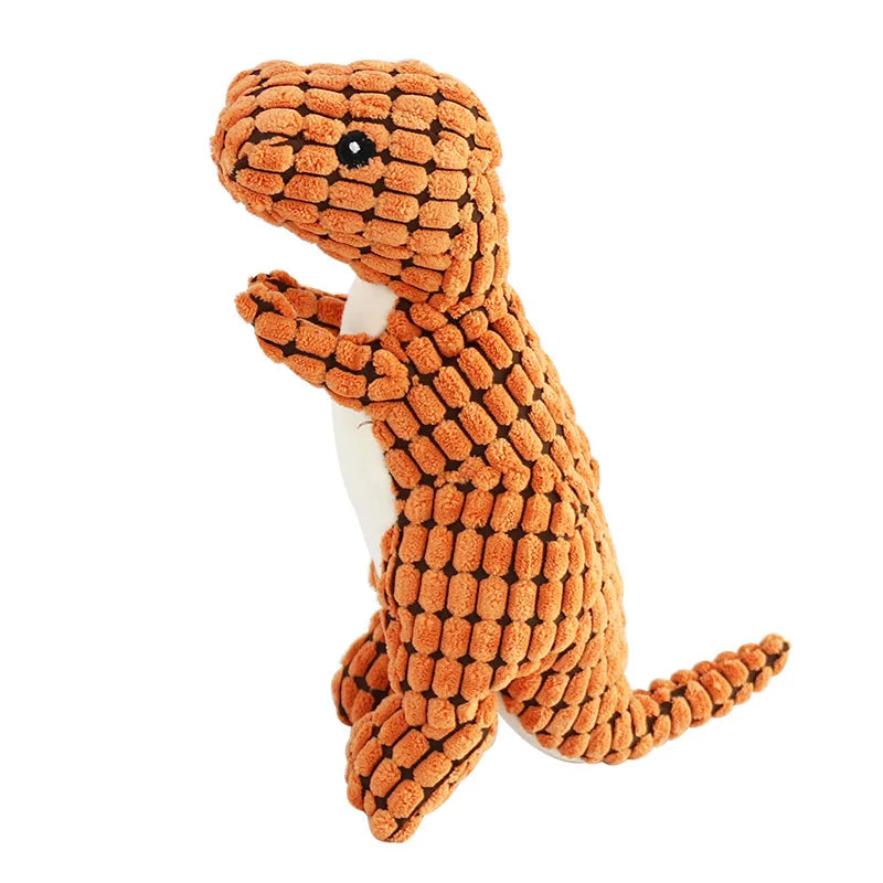 Corduroy Dinosaur Squeaky Toy