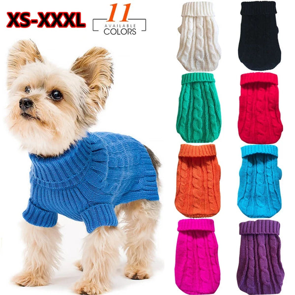 Cable Knit Jumper for Small Dogs and Cats