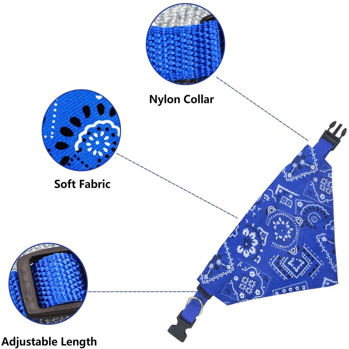 Paisley Bandana Collar for Dogs and Cats