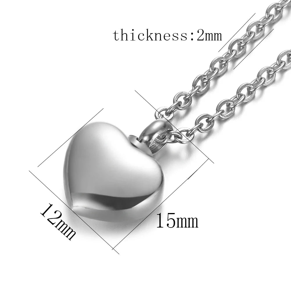 Heart Keepsake Urn Necklace