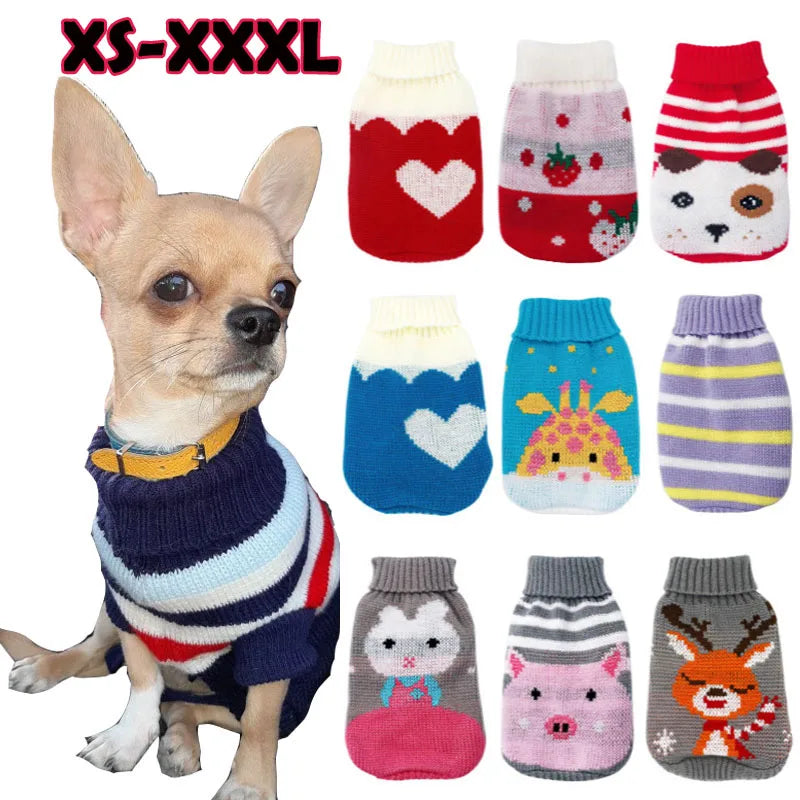 Christmas and Winter Jumper for Small Dogs and Cats