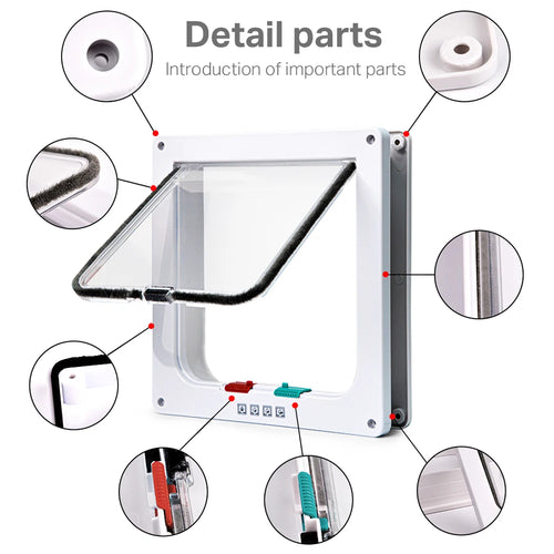 4-Way Locking Cat Flap
