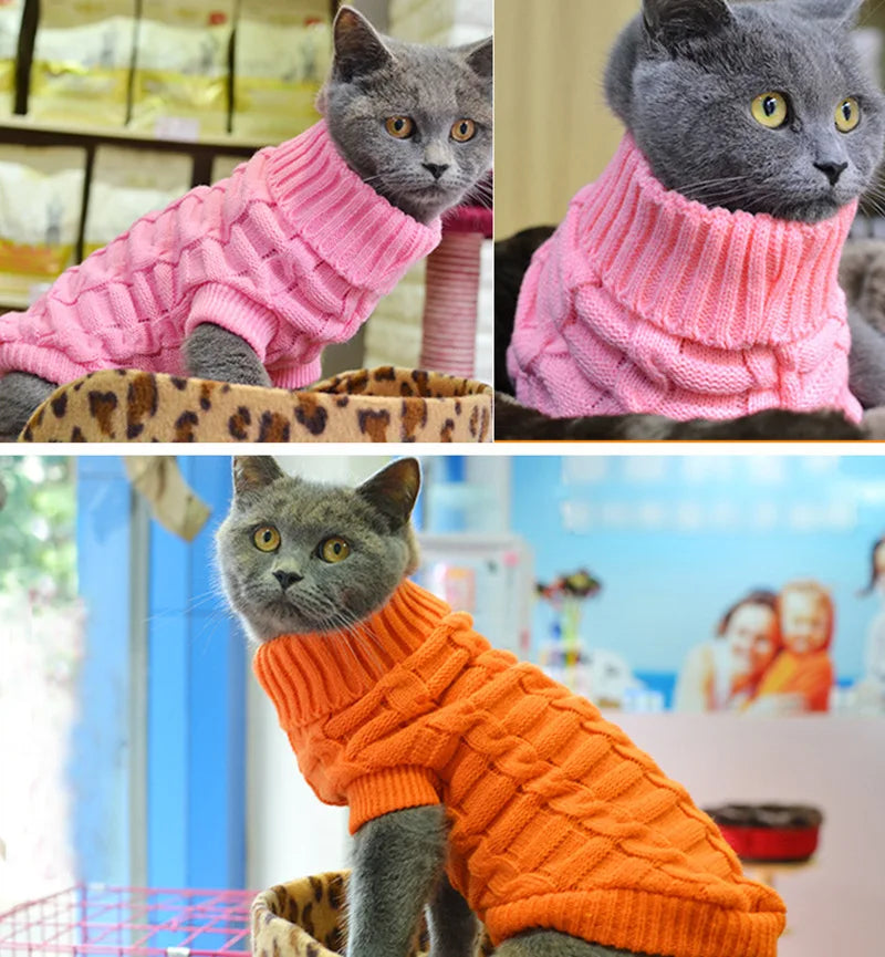 Cable Knit Jumper for Small Dogs and Cats