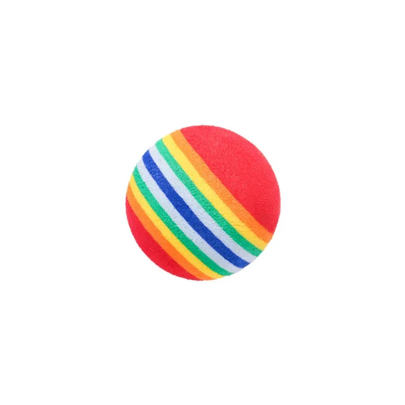 Rainbow Foam Balls for Cats