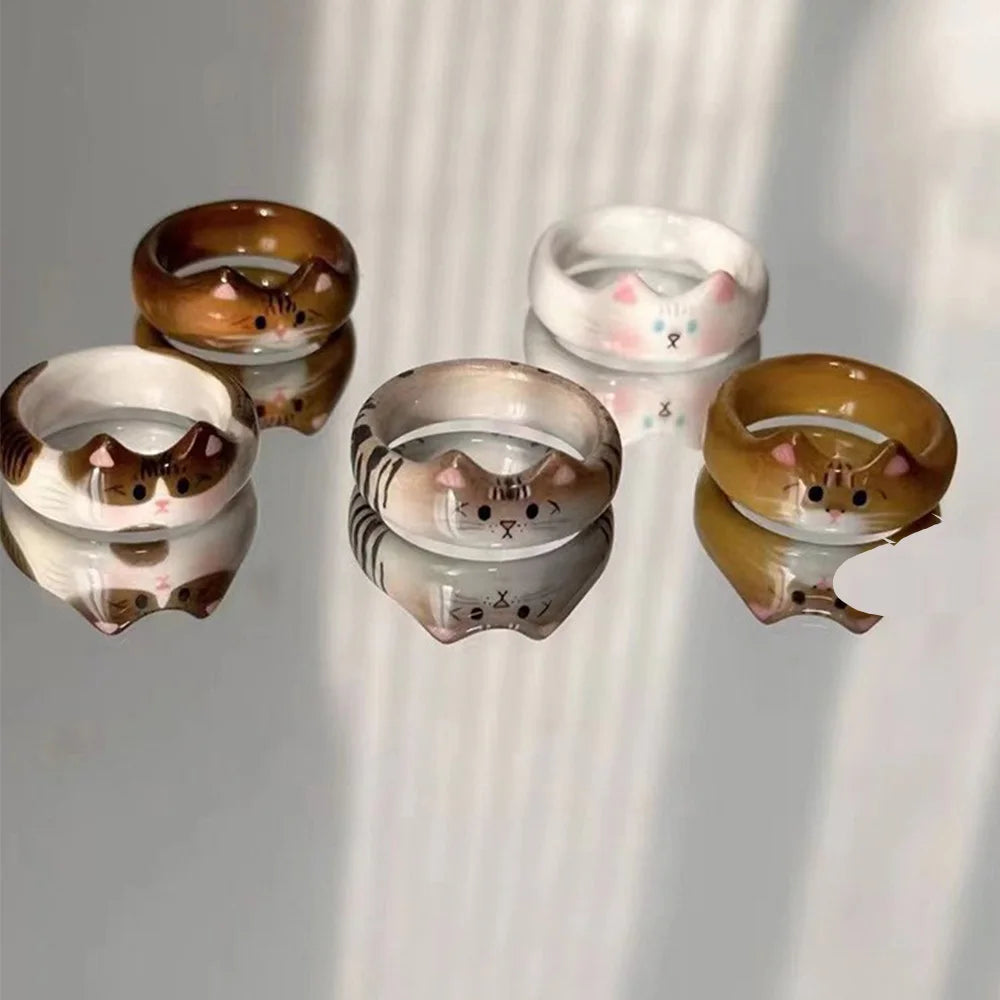 Enamel Cat Ring