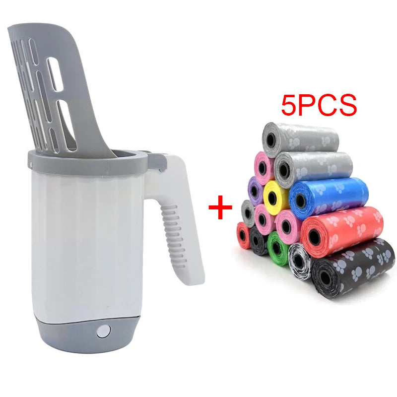 Litter Scoop with Built-In Bag Holder