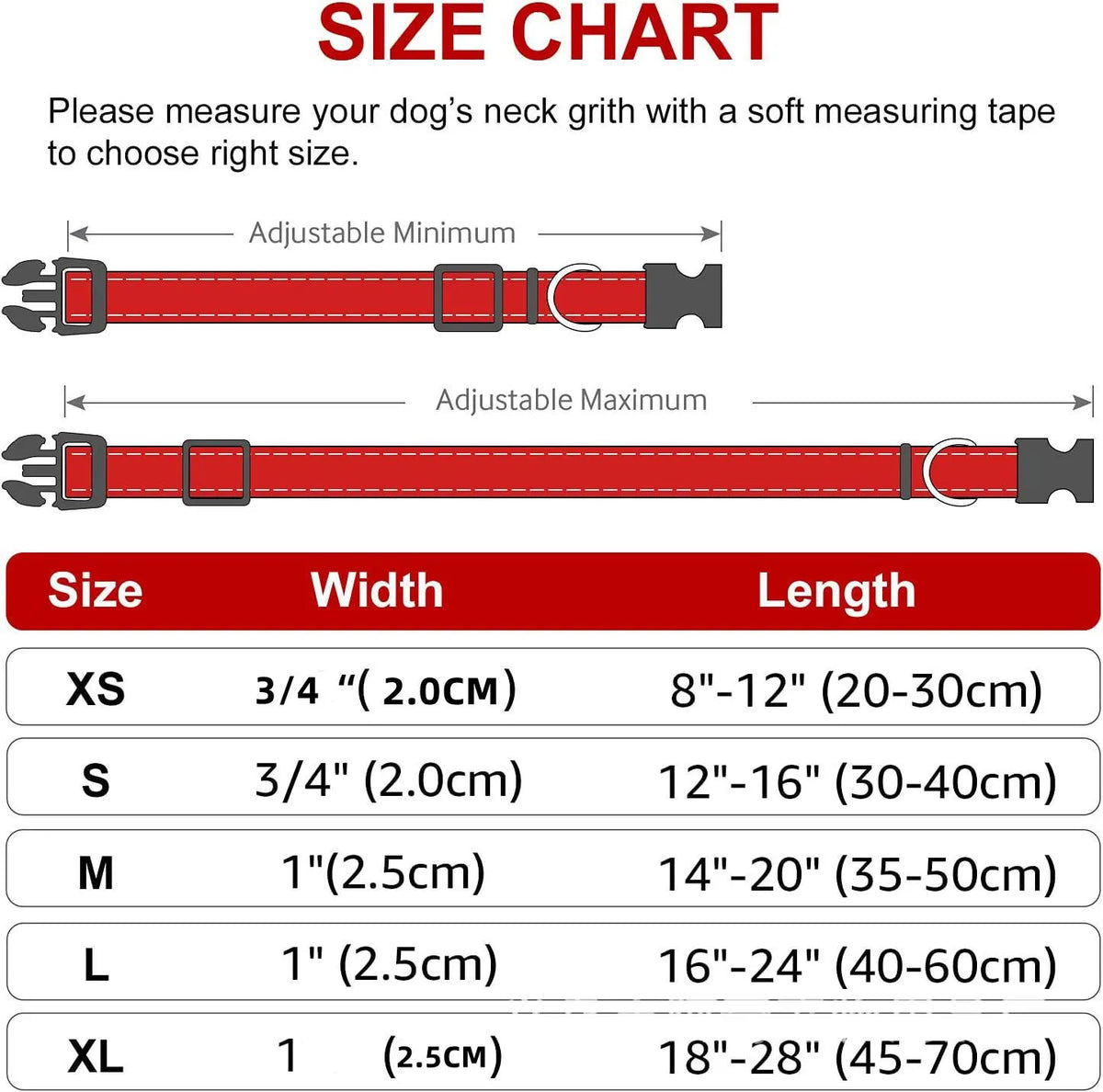 Nylon Dog Collar with Quick-Release Buckle