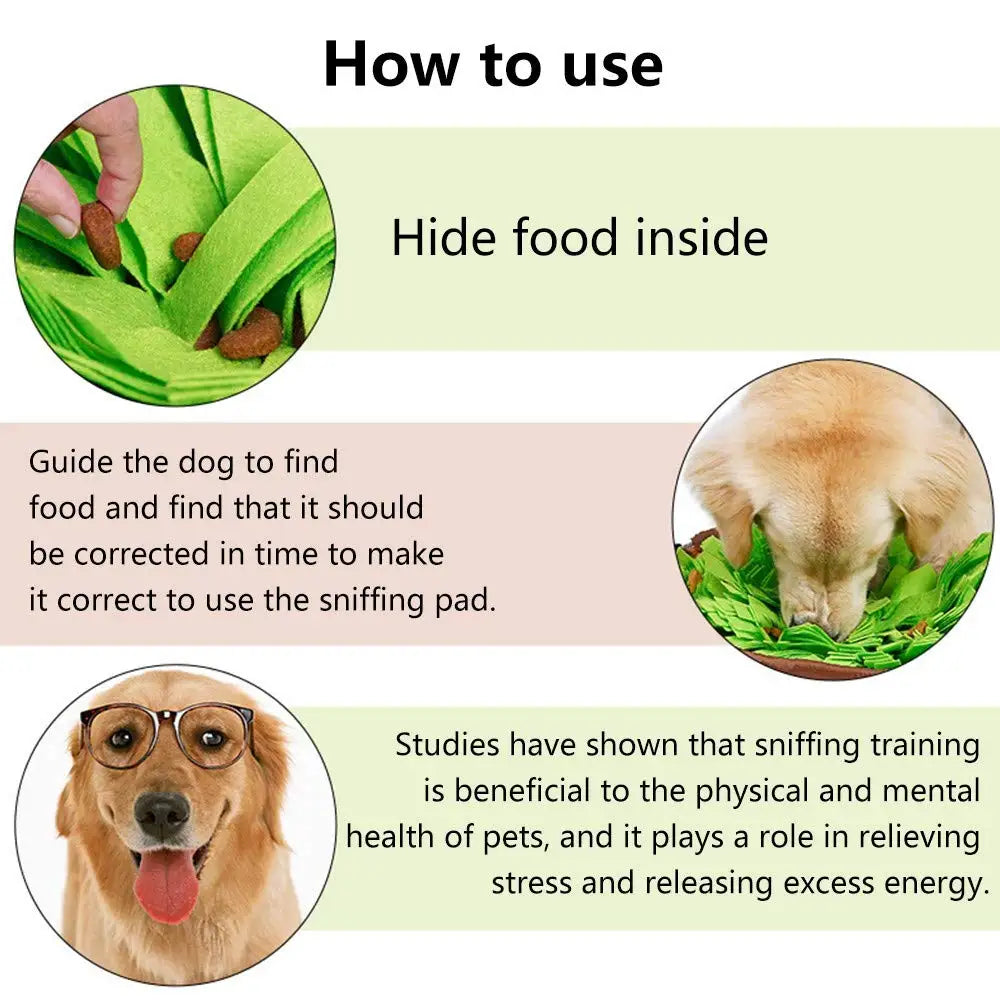 Round Snuffle Mat for Dogs