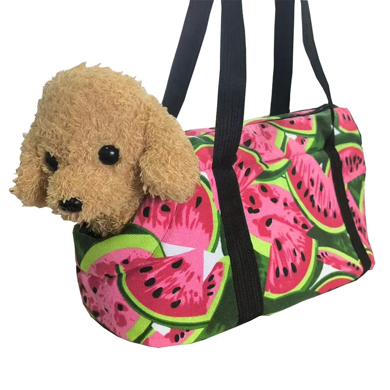 Watermelon Print Pet Carrier Tote