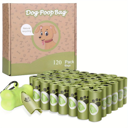 Biodegradable Dog Poop Bags, 8 Rolls