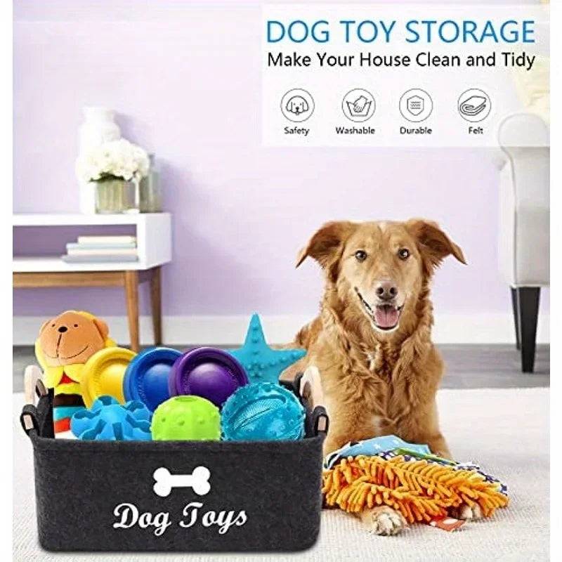 Felt Toy Storage Basket