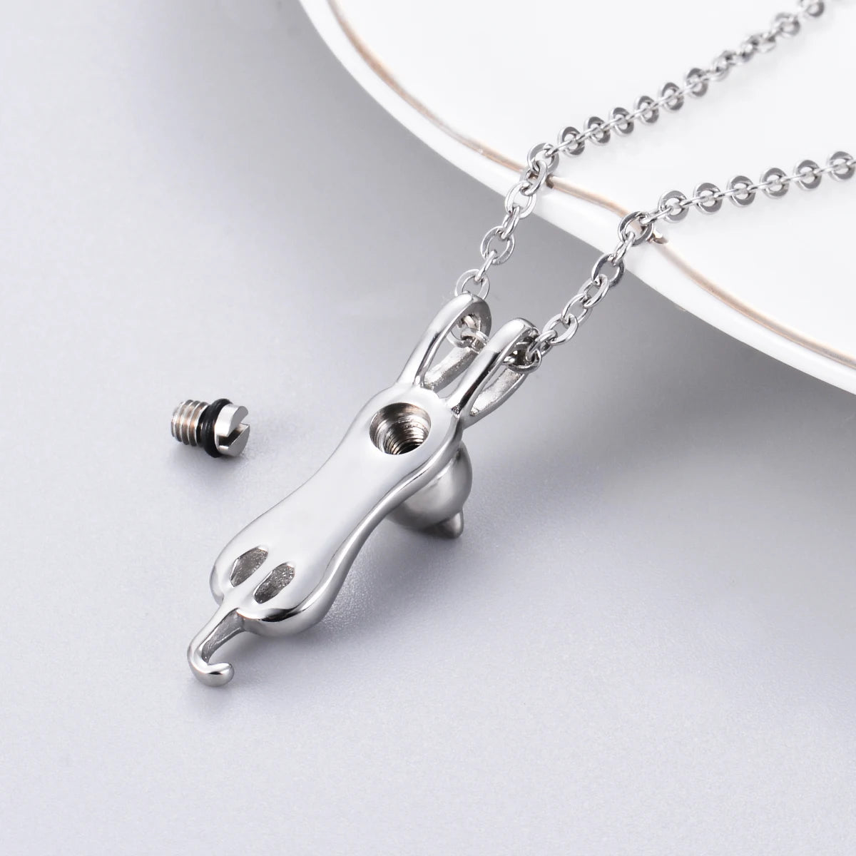 Black Cat Keepsake Urn Pendant