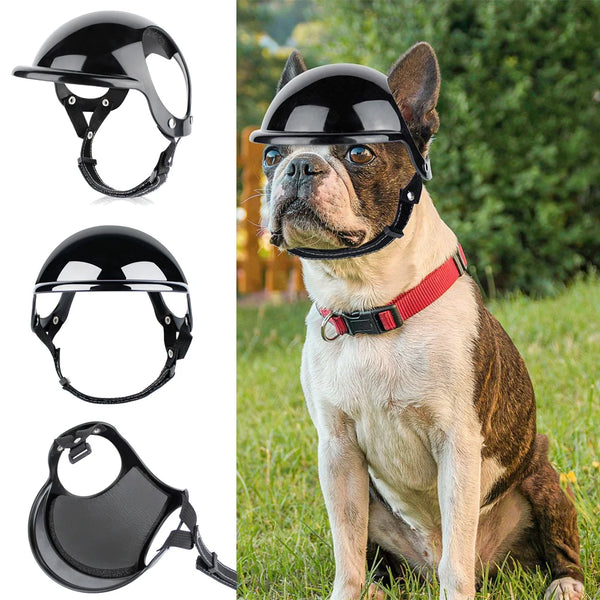 Motorbike-Style Dog Helmet