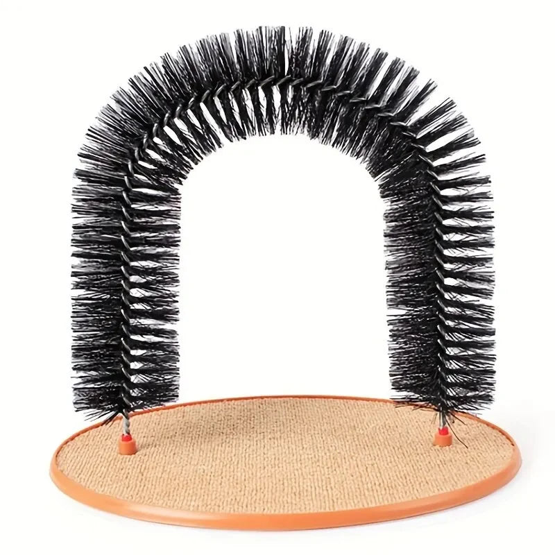Cat Self-Grooming Arch with Scratch Pad