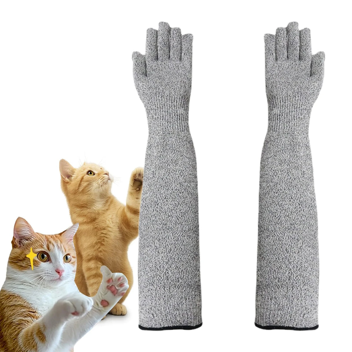 Scratch-Proof Grooming Gloves, 40 cm