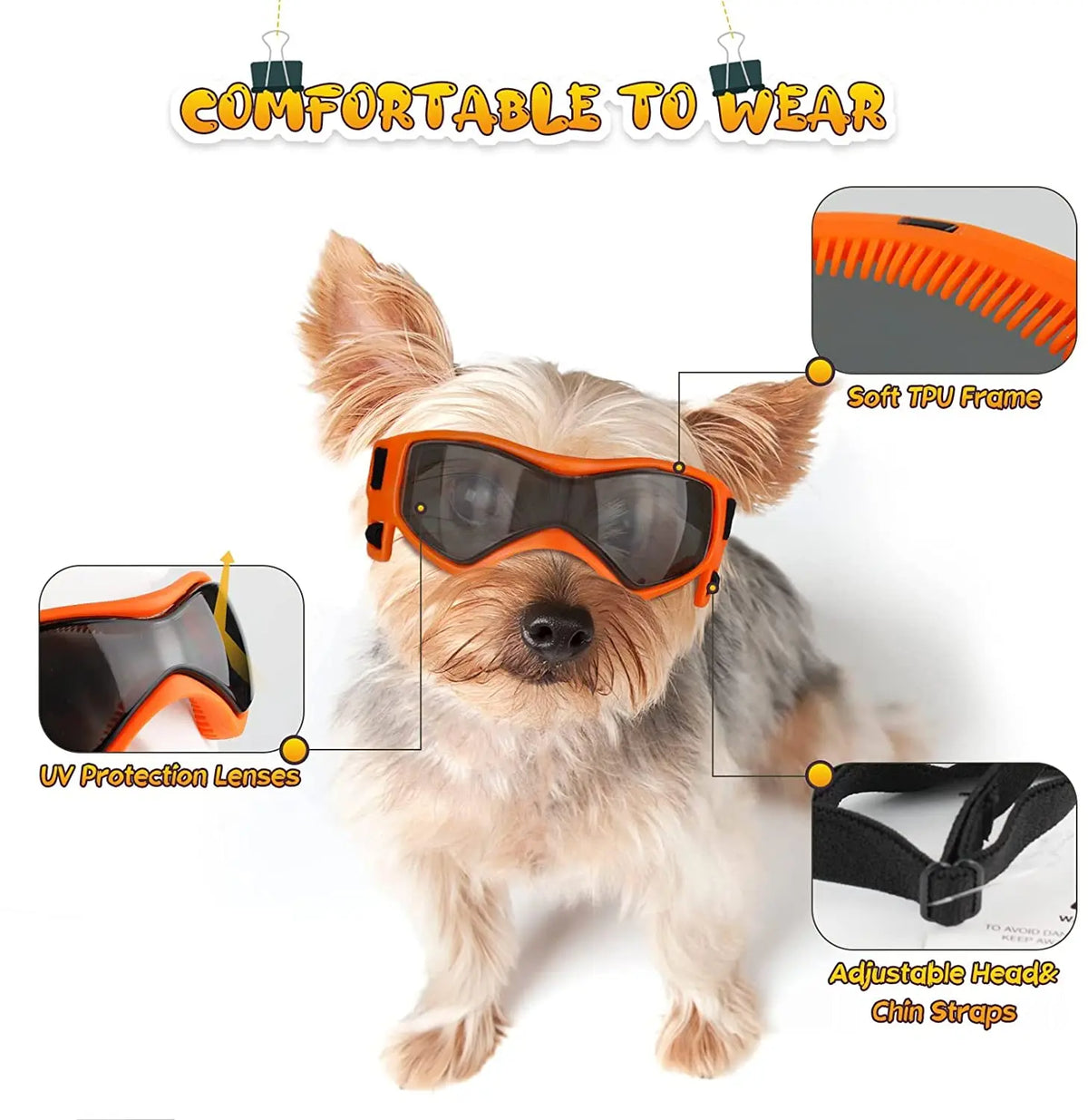 UV Goggles for Small and Medium Dogs